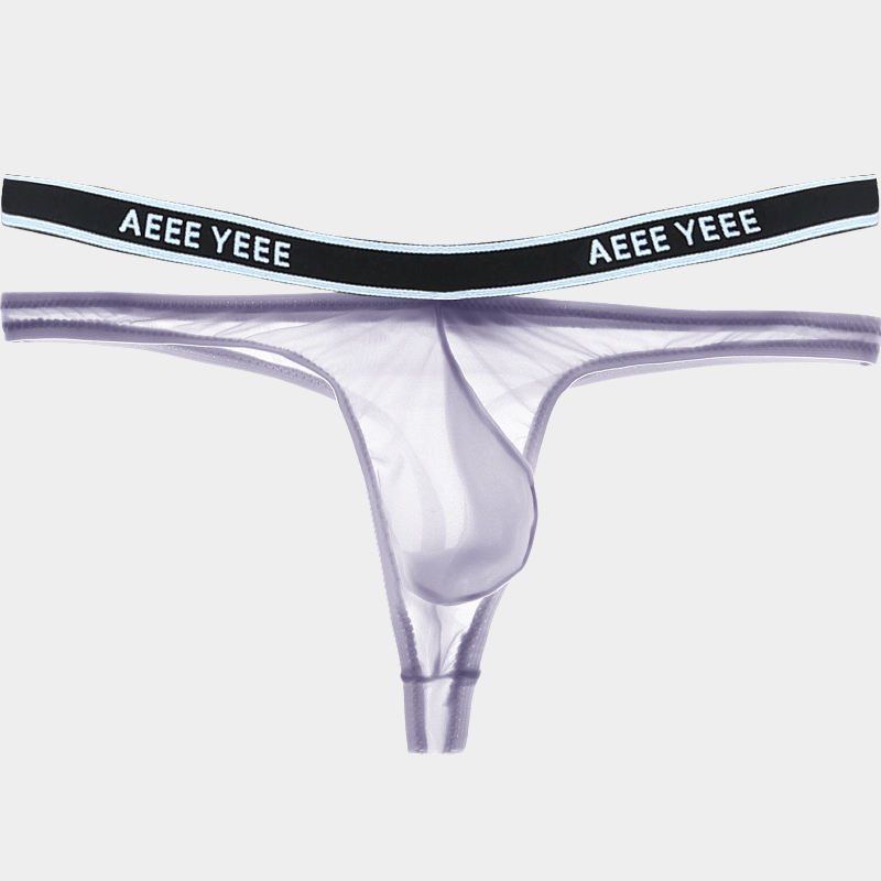 Men's Sheer Ice Silk Thongs - AFL 840