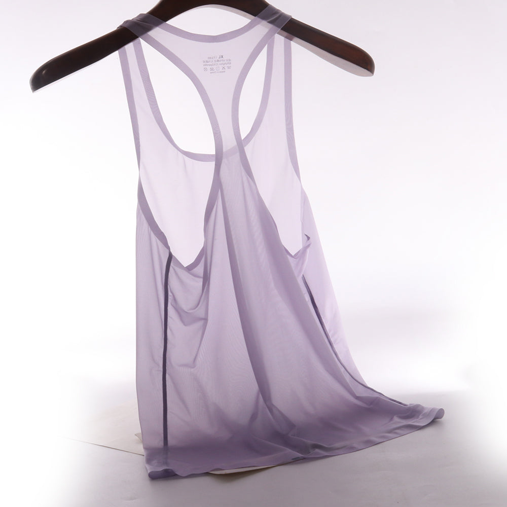 Men's Seamless Sheer Racerback Tank - AFL 843