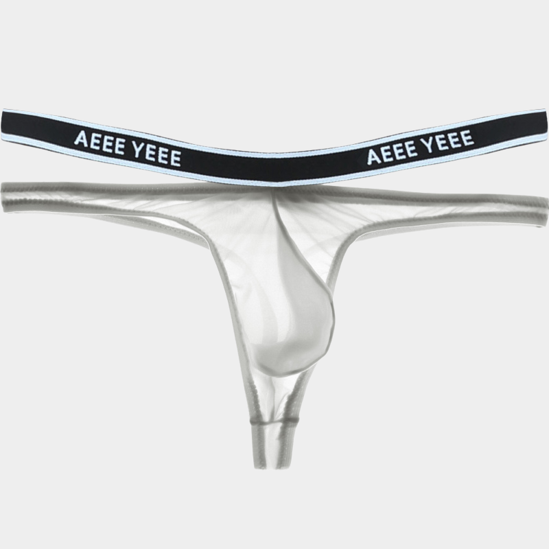 Men's Sheer Ice Silk Thongs - AFL 840