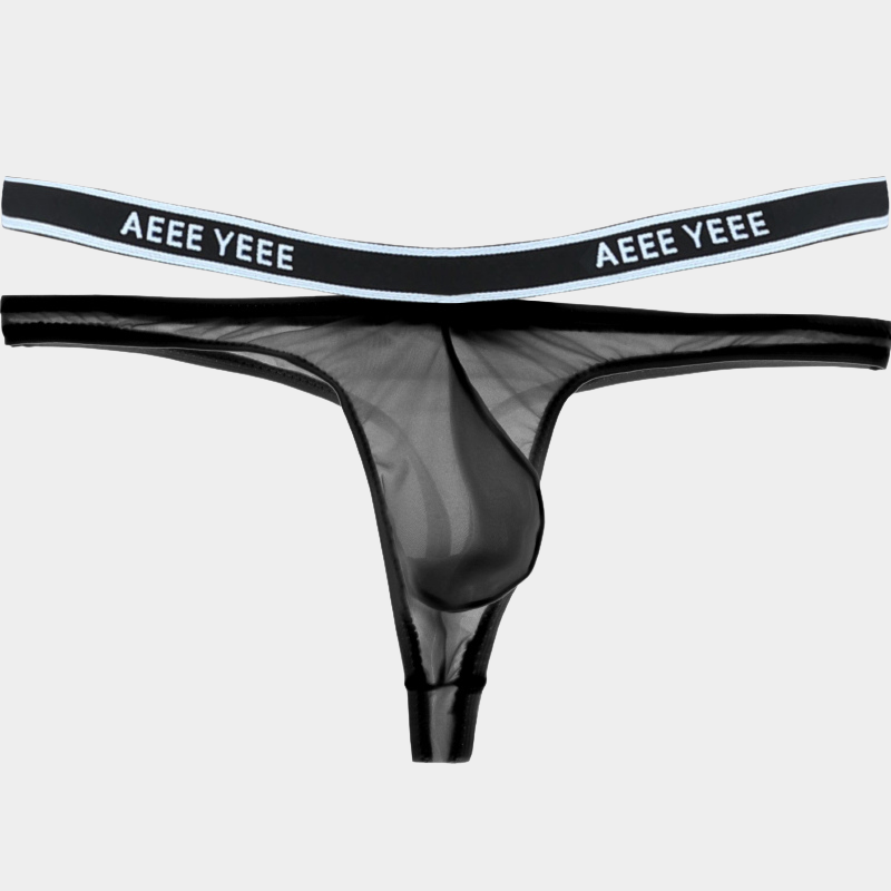Men's Sheer Ice Silk Thongs - AFL 840