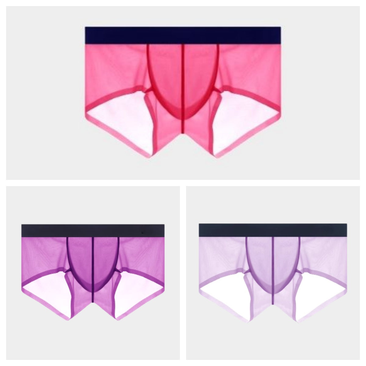 AFL 826 - 3-Pack Men's Lightweight Ice Silk Short Trunks