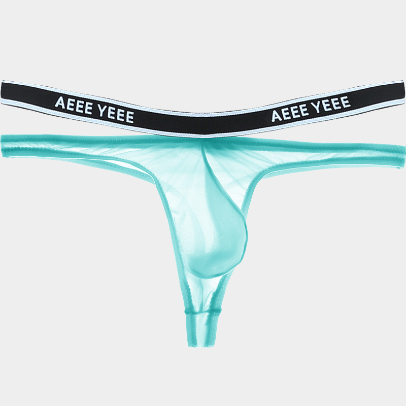Men's Sheer Ice Silk Thongs - AFL 840