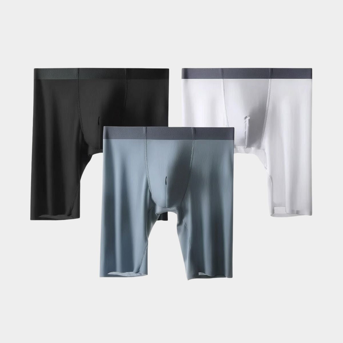 3-Pack Men's Ice Silk Boxer Briefs - JM301