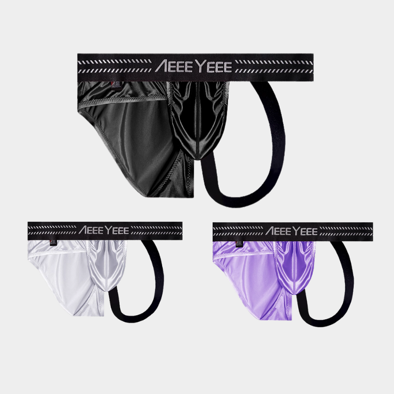 3-Pack Men’s Asymmetric Ice Silk Thong Brief – AFL 714