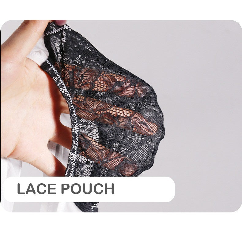 4-Pack Men’s Ice Silk Briefs with Soft Lace Pouch - AFL 741