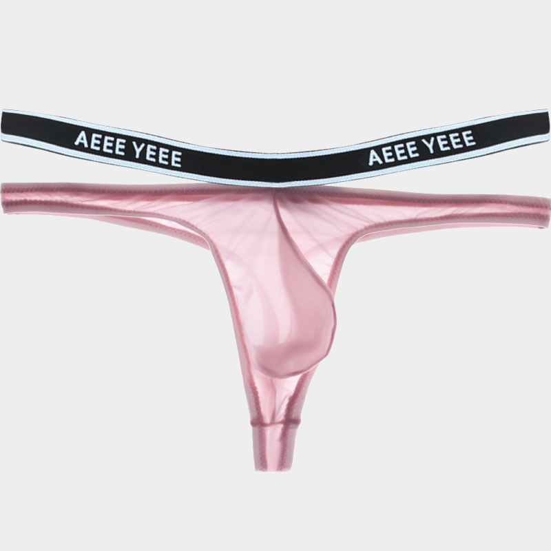 Men's Sheer Ice Silk Thongs - AFL 840