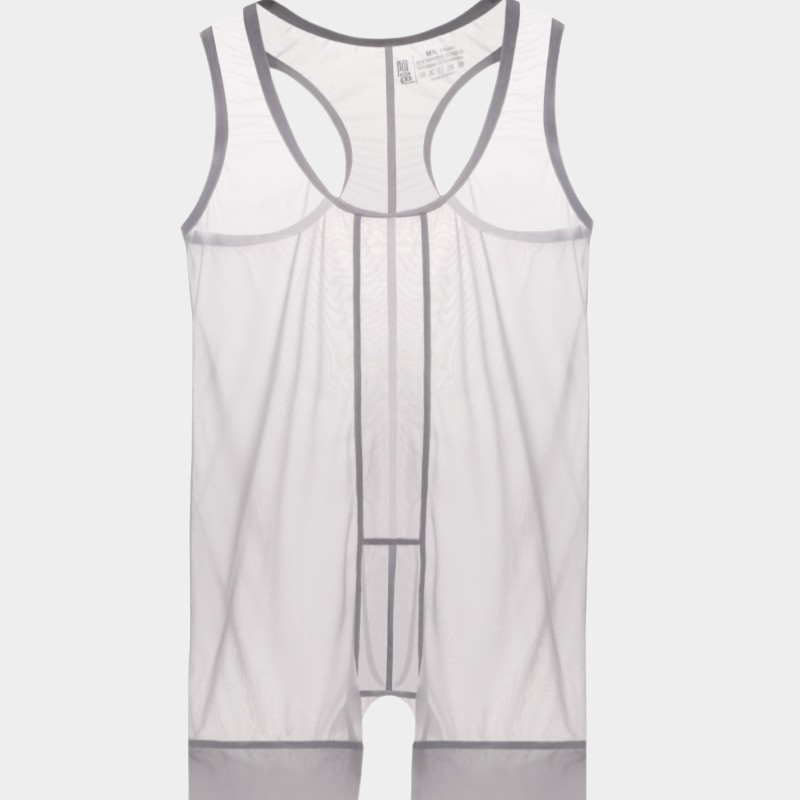 Men's Sheer Ice Silk Bodysuit - AFL 895