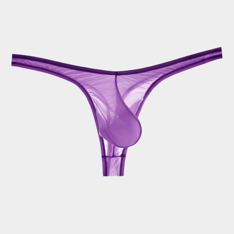 Men's Sheer Ice Silk Thongs - AFL 828