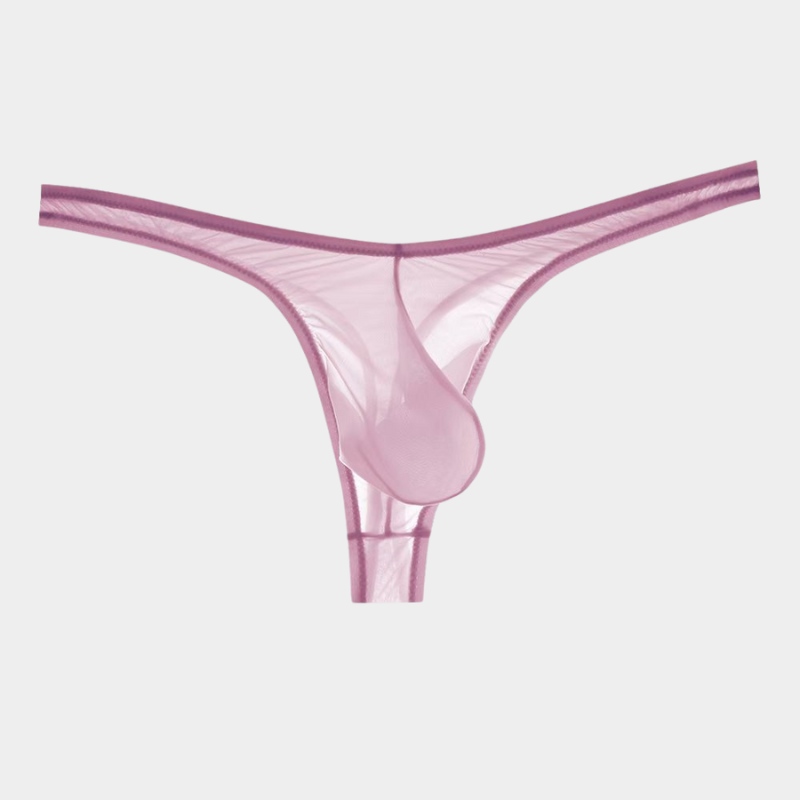 Men's Sheer Ice Silk Thongs - AFL 828