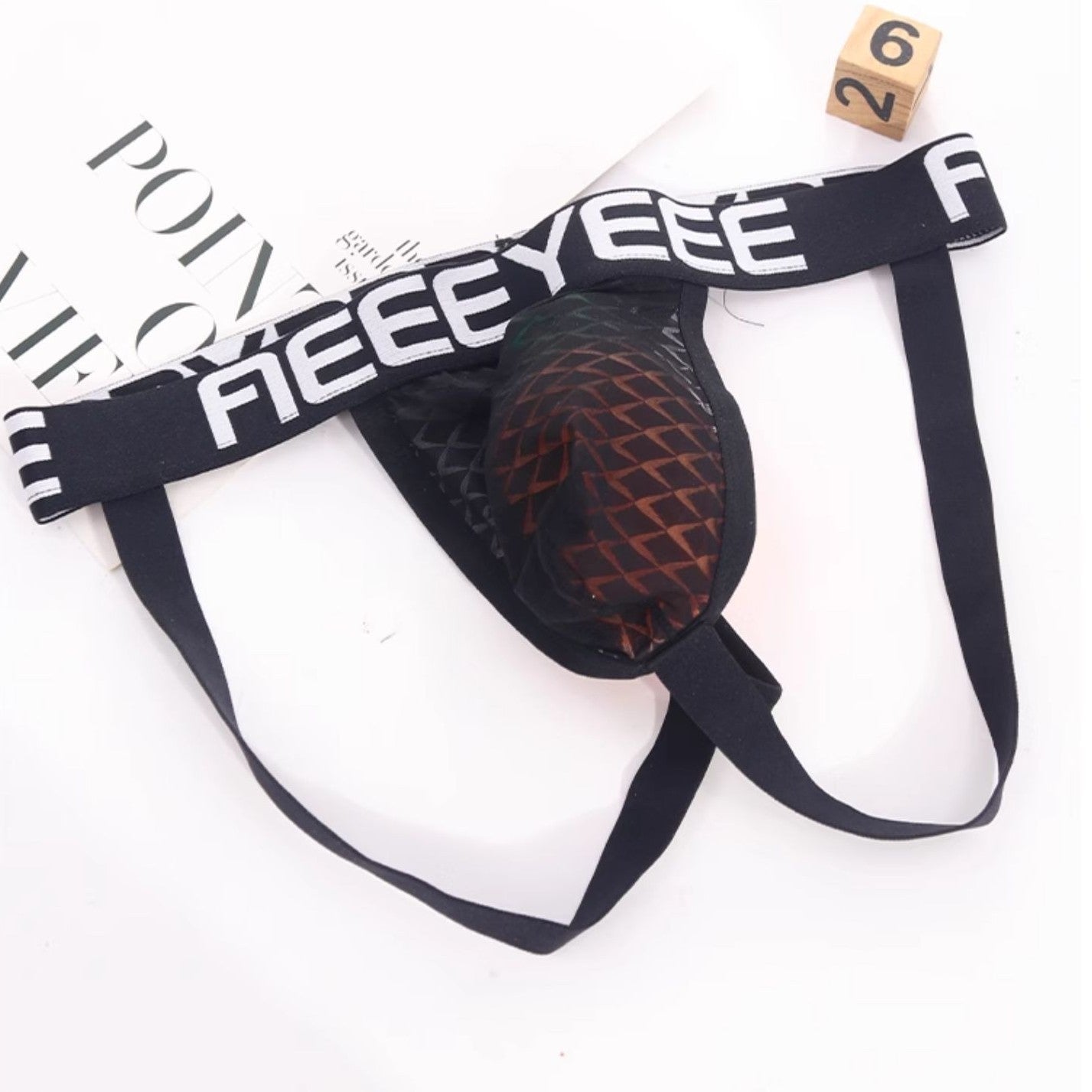 4-Pack Men's Ice Silk Hybrid Thong-Back Jockstrap - AFL 1988