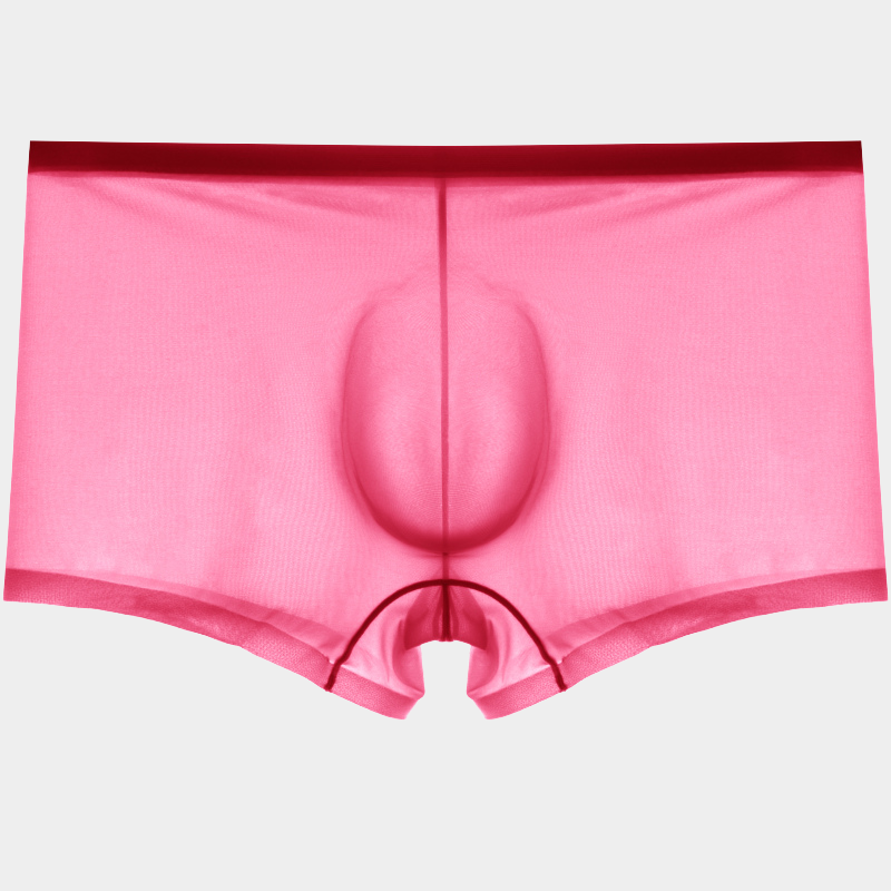 Men's Sheer Ice Silk Trunks with No-Chafe Pouch - AFL 832