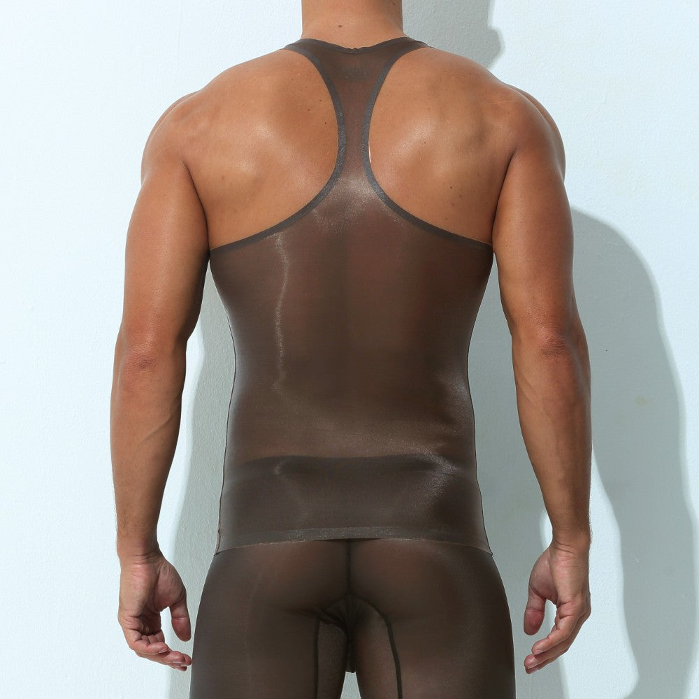 Men's Seamless Sheer Racerback Tank - AFL 843