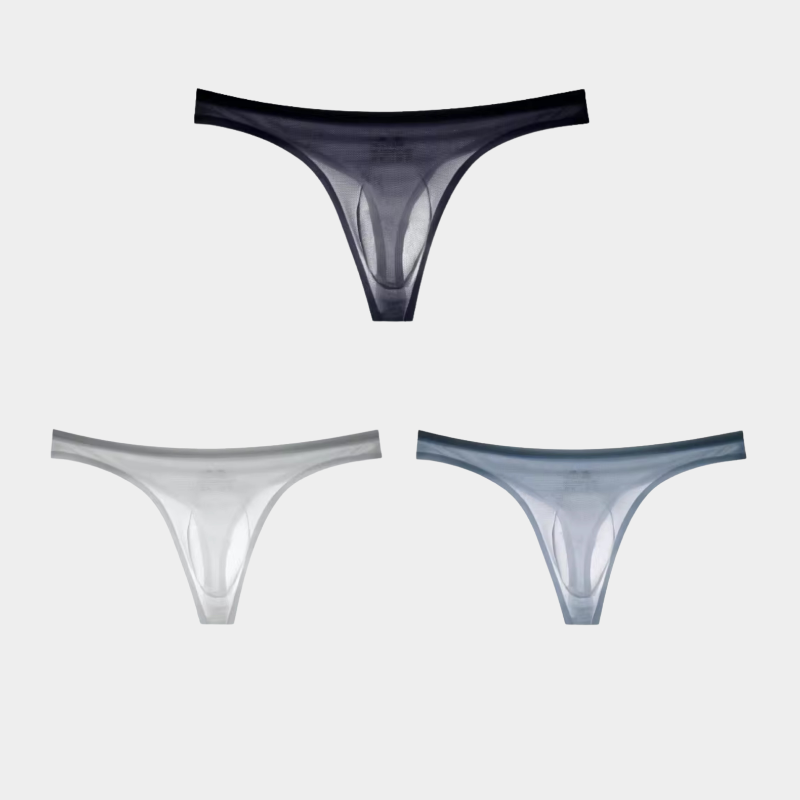 Men's Airy Ice Silk Thongs - AFL 023DK