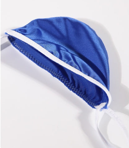 3-Pack Men’s Satin Ice Silk G-String Thongs - AFL 702