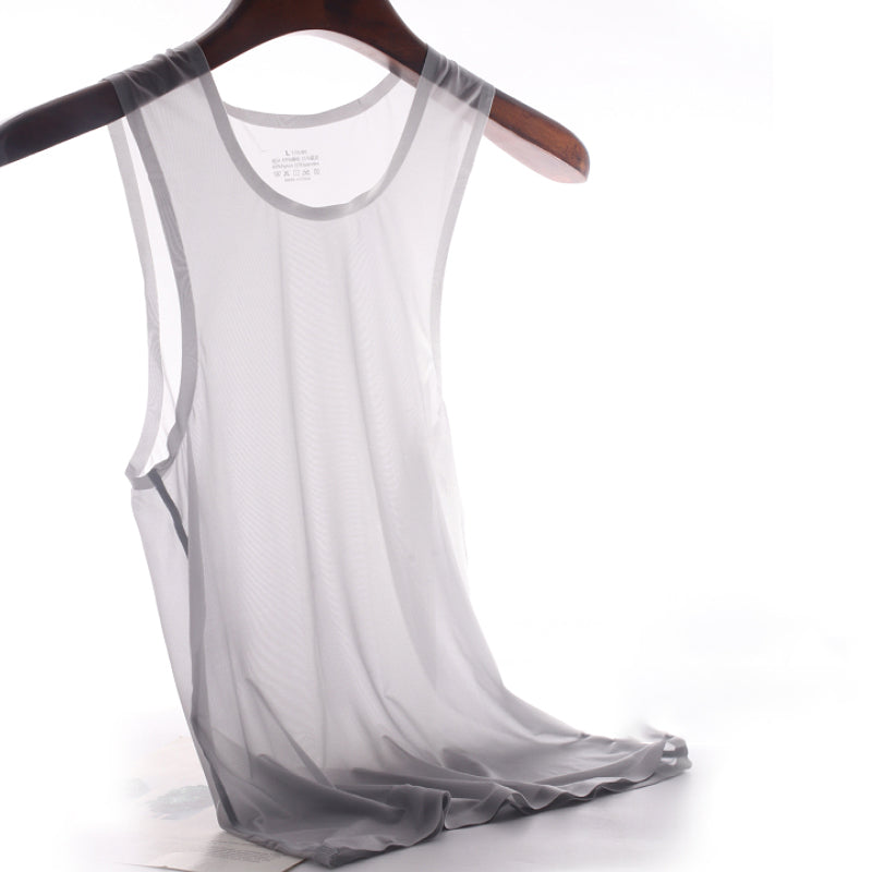 Men's Seamless Sheer Ice Silk Tank Top - AFL 844