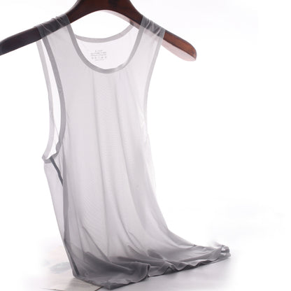 Men's Seamless Sheer Ice Silk Tank Top - AFL 844