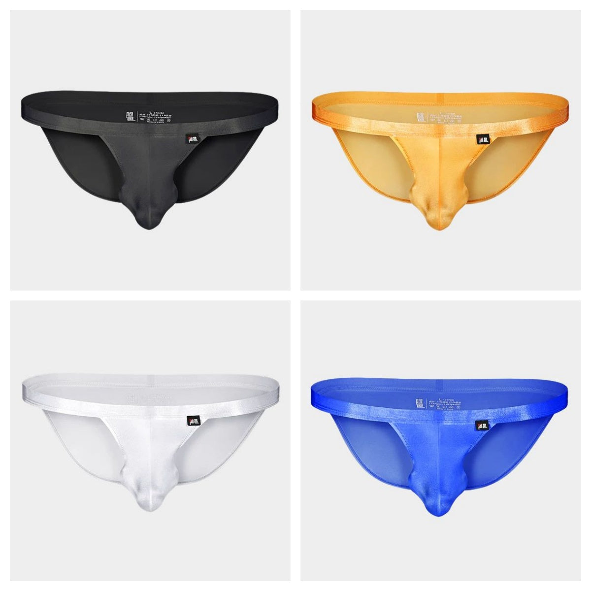 4-Pack Men’s Satin Ice-Silk Hi-Cut Briefs - AFL 784