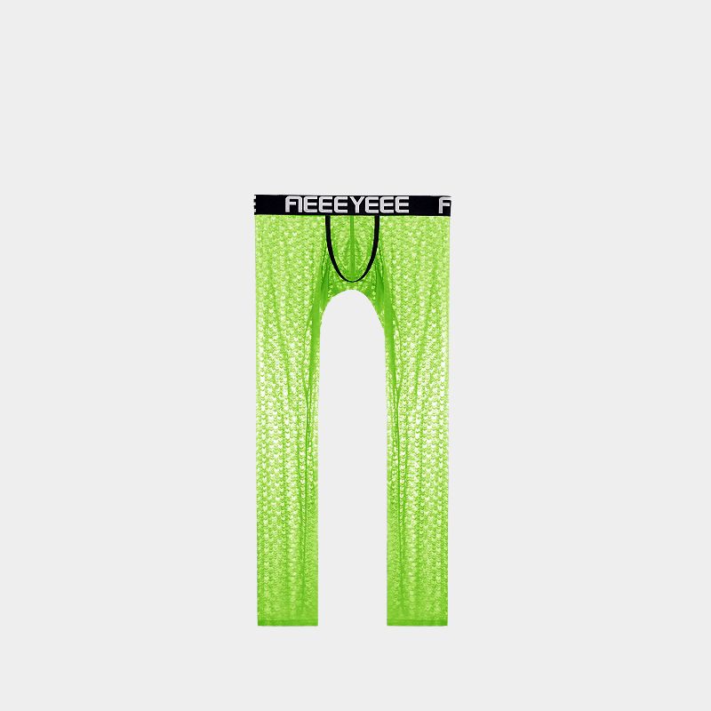 Men's Low-Rise Jacquard Ice Silk Leggings - AFL 2009