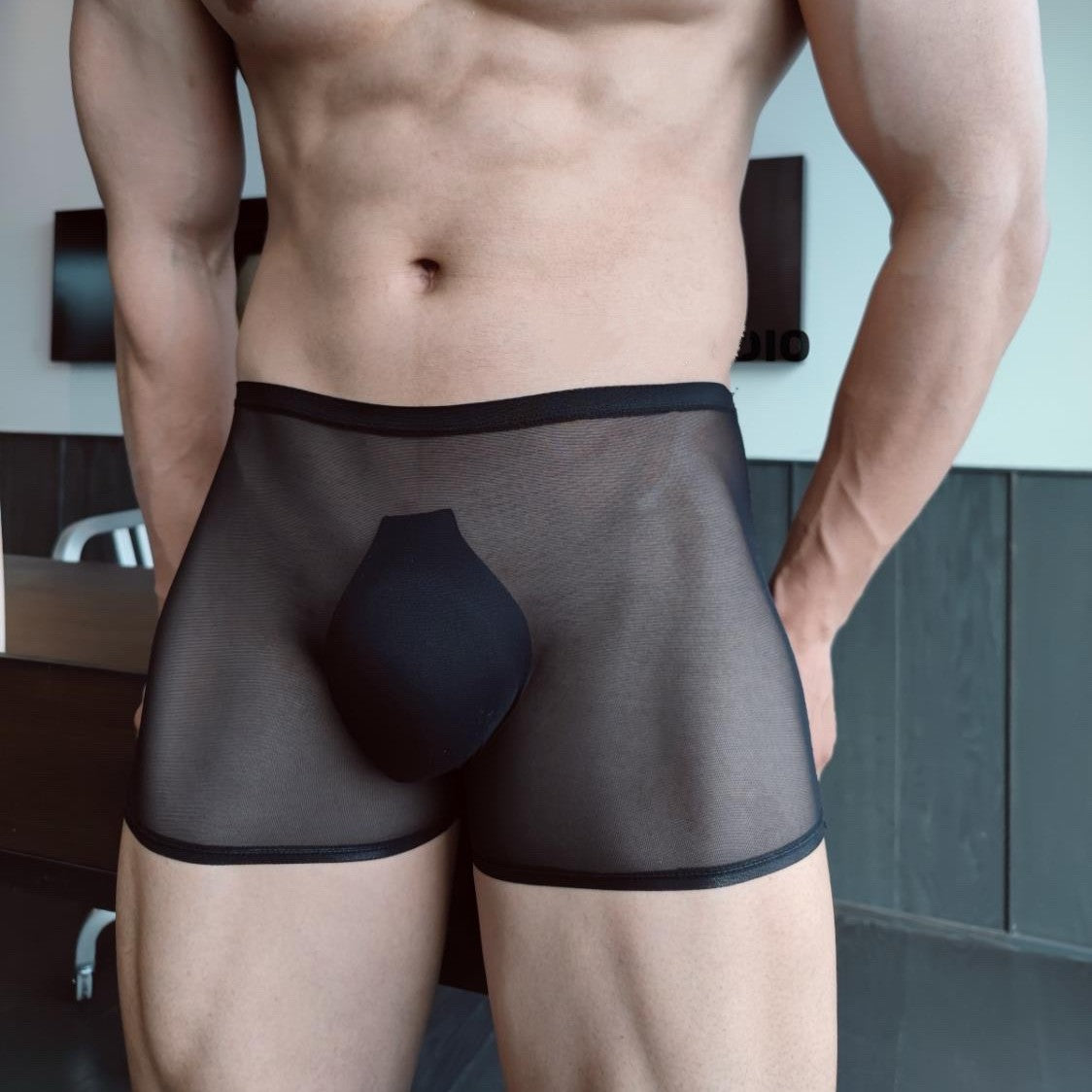4-Pack Men's Ultra Sheer Mesh Trunks with Seamless No-Chafe Pouch - AFL 1928