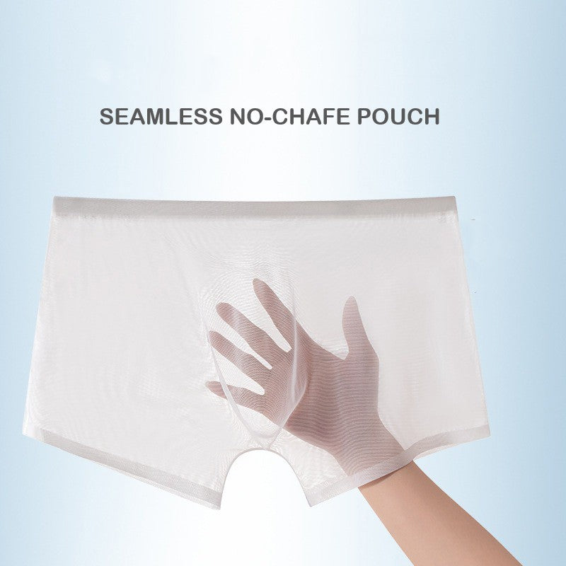 4-Pack Men's Ultra Sheer Mesh Trunks with Seamless No-Chafe Pouch - AFL 1928