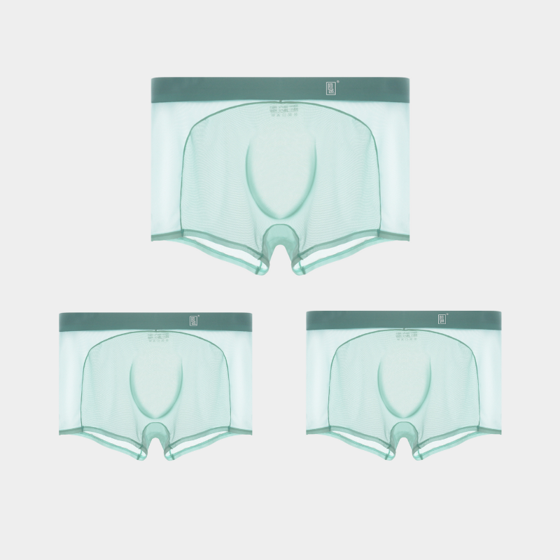 3-Pack Men's Sheer Power Mesh & Ice Silk Trunks - AFL 1979