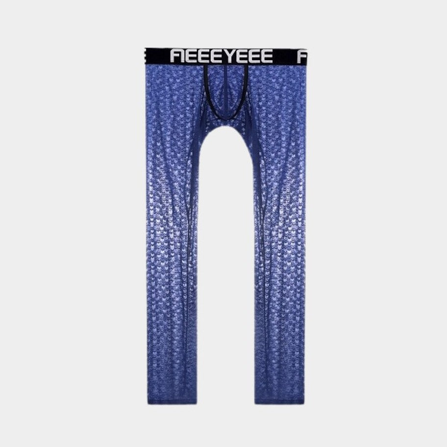Men's Low-Rise Jacquard Ice Silk Leggings - AFL 2009