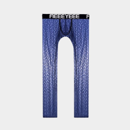 Men's Low-Rise Jacquard Ice Silk Leggings - AFL 2009