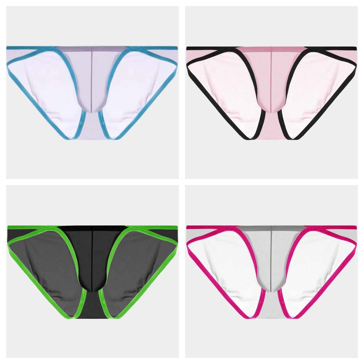 4-Pack Men's Sheer Ice Silk Briefs - AFL 837