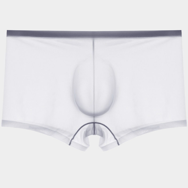 Men's Sheer Ice Silk Trunks with No-Chafe Pouch - AFL 832