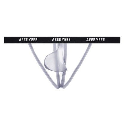 Men’s Ultra-Thin Ice Silk Y-String Thongs - AFL 881