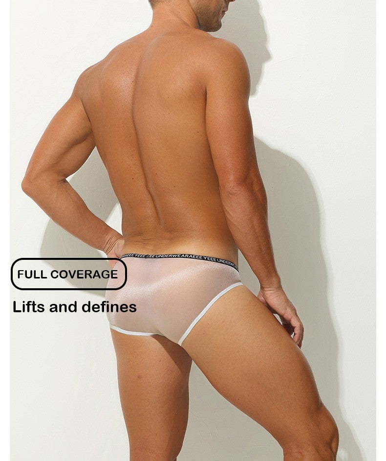 4-Pack Men's Sheer Ice Silk Full-Back Briefs - AFL 722