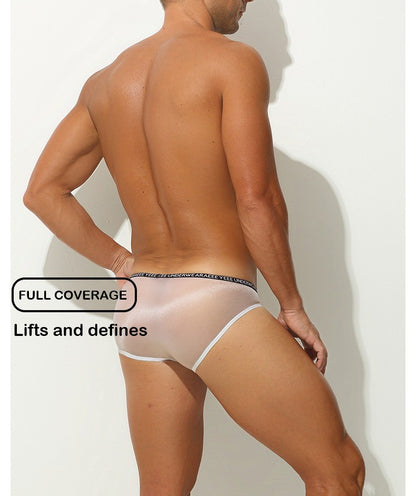 4-Pack Men's Sheer Ice Silk Full-Back Briefs - AFL 722