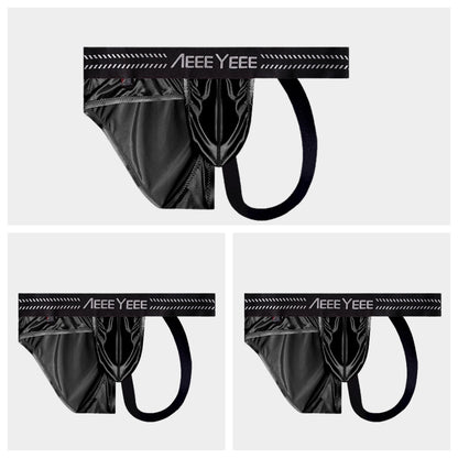 3-Pack Men’s Asymmetric Ice Silk Thong Brief – AFL 714