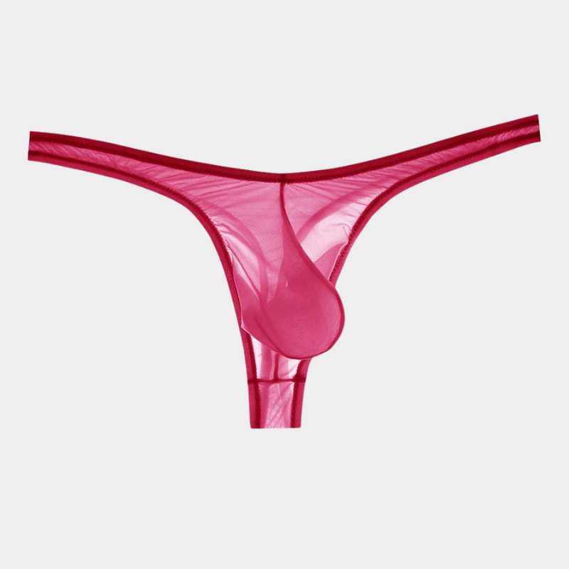 Men's Sheer Ice Silk Thongs - AFL 828