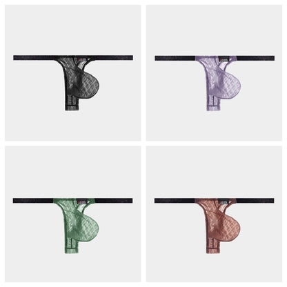 4-Pack Men's Ice Silk Minimal Thong - AFL 2001