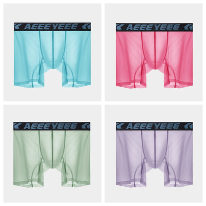 AFL 854 - 4-Pack Men’s Ultra-Thin Ice Silk Sheer Boxer Briefs