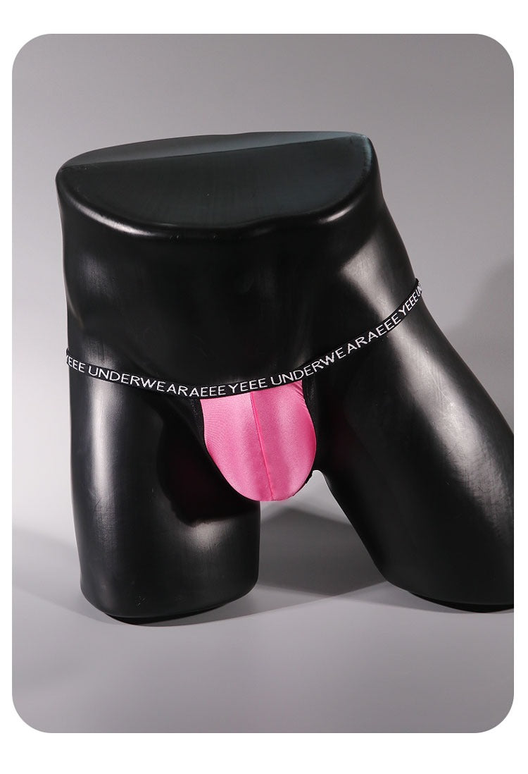 4-Pack Men's Ultra-Thin Ice Silk Glossy Thongs - AFL 719