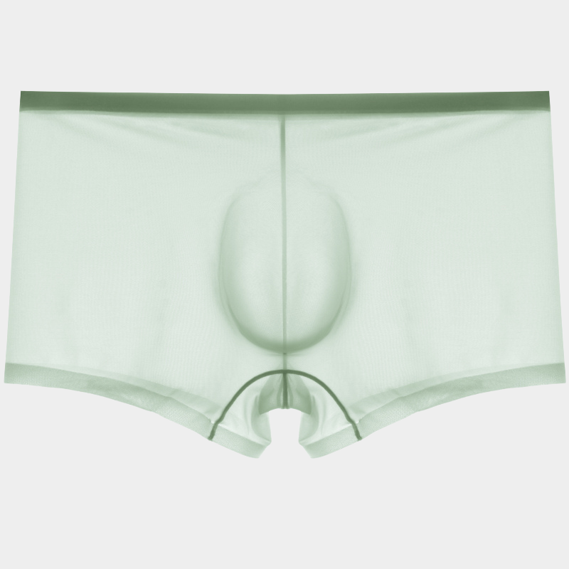 Men's Sheer Ice Silk Trunks with No-Chafe Pouch - AFL 832