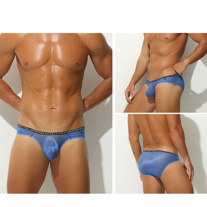 4-Pack Men's Sheer Ice Silk Full-Back Briefs - AFL 722