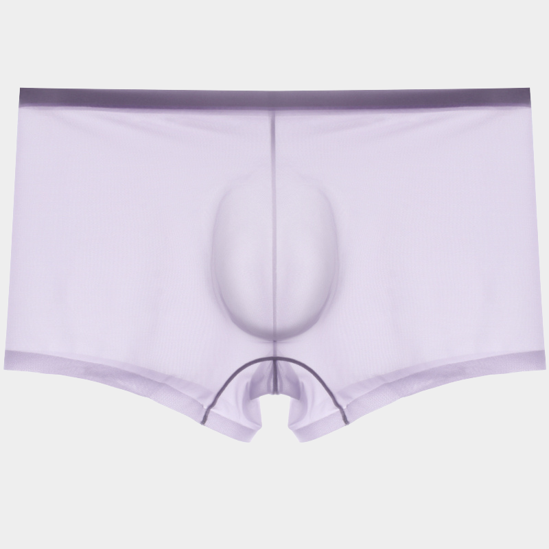 Men's Sheer Ice Silk Trunks with No-Chafe Pouch - AFL 832