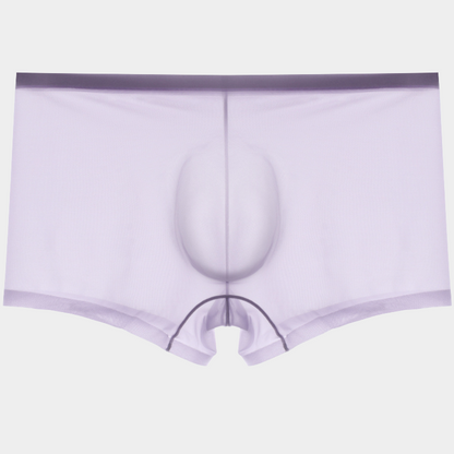 Men's Sheer Ice Silk Trunks with No-Chafe Pouch - AFL 832