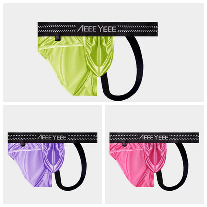 3-Pack Men’s Asymmetric Ice Silk Thong Brief – AFL 714