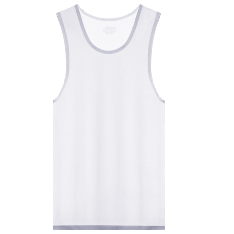 Men's Seamless Sheer Ice Silk Tank Top - AFL 844