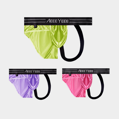 3-Pack Men’s Asymmetric Ice Silk Thong Brief – AFL 714
