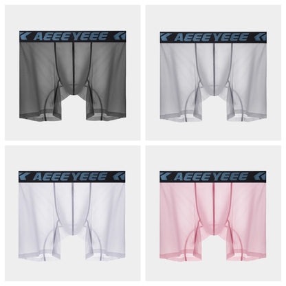 AFL 854 - 4-Pack Men’s Ultra-Thin Ice Silk Sheer Boxer Briefs