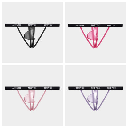 4-Pack Men’s Ultra-Thin Ice Silk Y-String Thongs - AFL 881