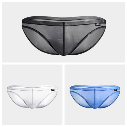 3-Pack Men’s Semi-Sheer Jacquard Ice Silk Briefs - AFL 2013