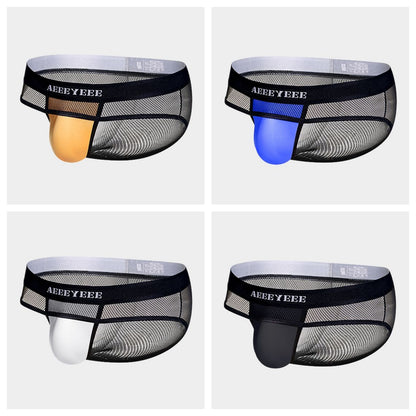 4-Pack Men's Mesh Briefs with Ice Silk Pouch - AFL 769