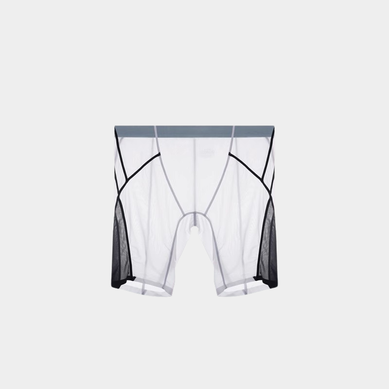 Men’s Sheer Ice Silk Color-Block Boxer Briefs - AFL 845