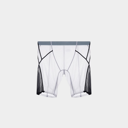 Men’s Sheer Ice Silk Color-Block Boxer Briefs - AFL 845